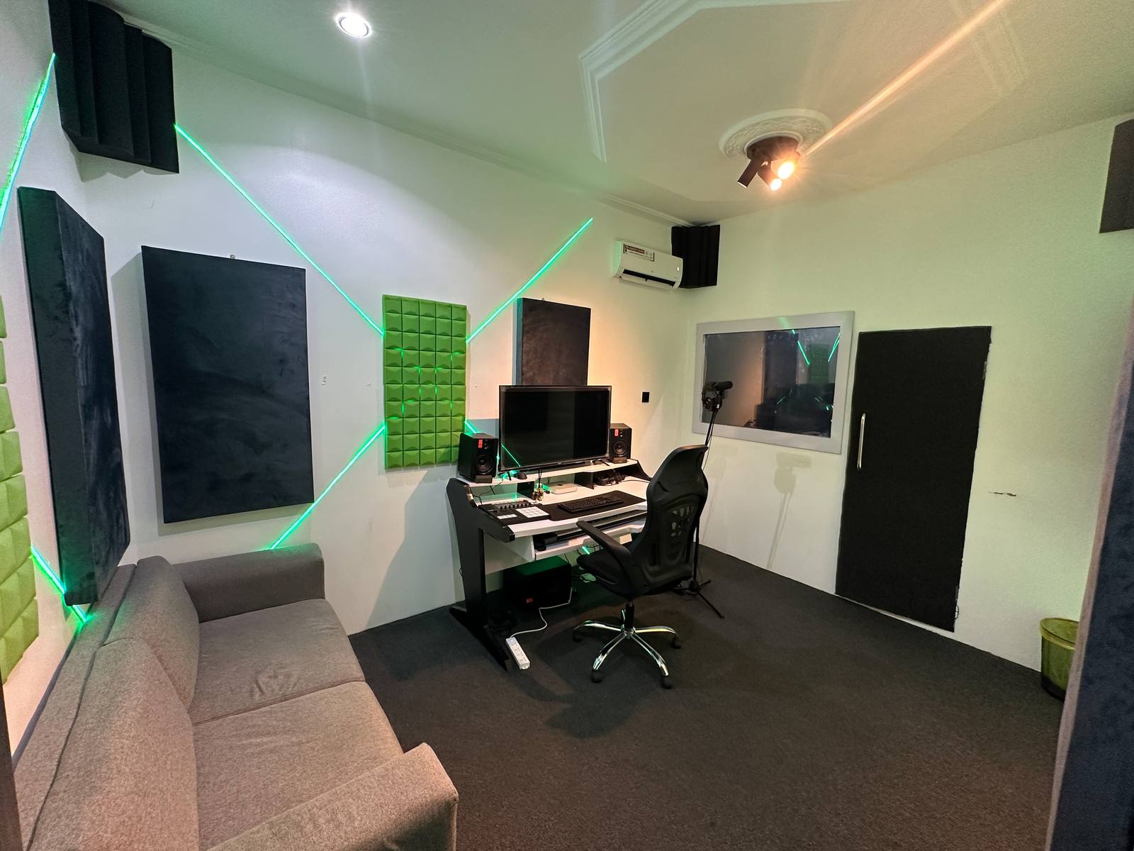 Recording studio mixing console